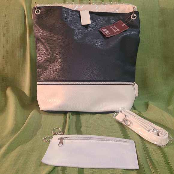 Jessica London Handbags - Jessica London Woman's Vintage Leather Purse, Two (2) piece Set - NEW
